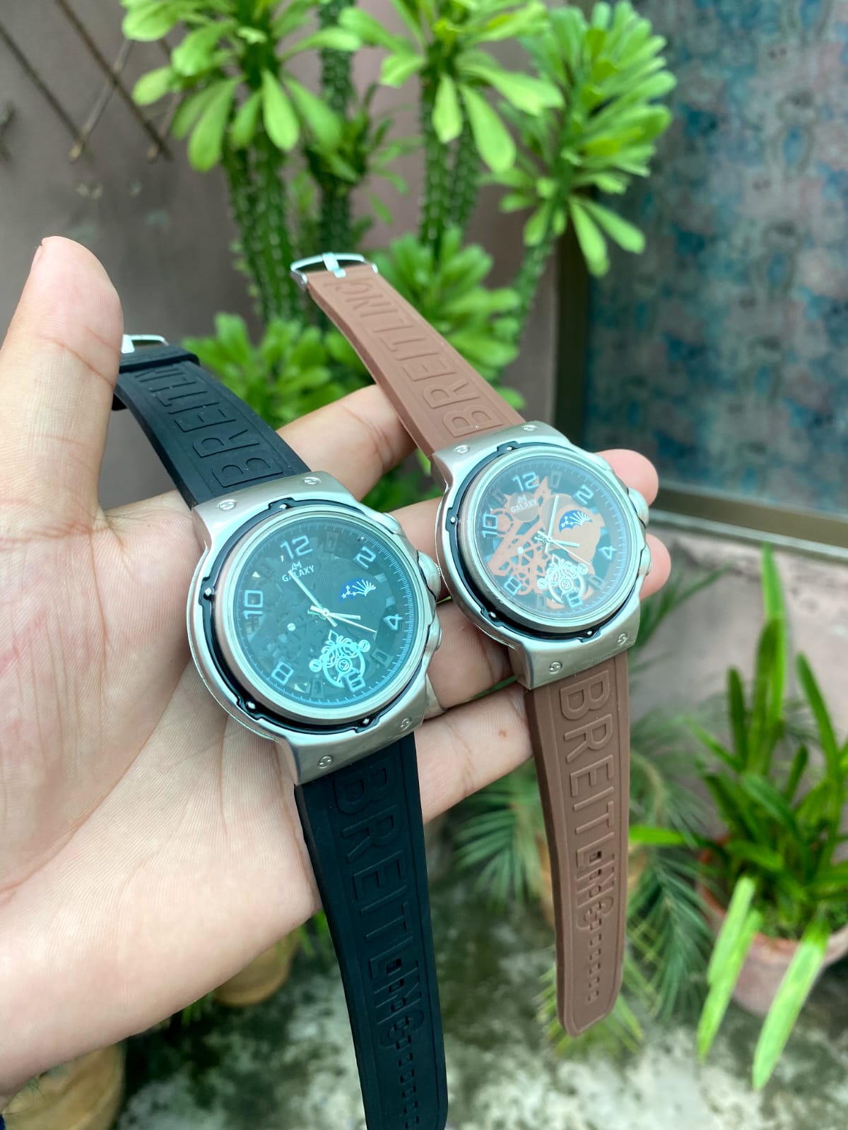 Luxury Sports Watch in leather Band