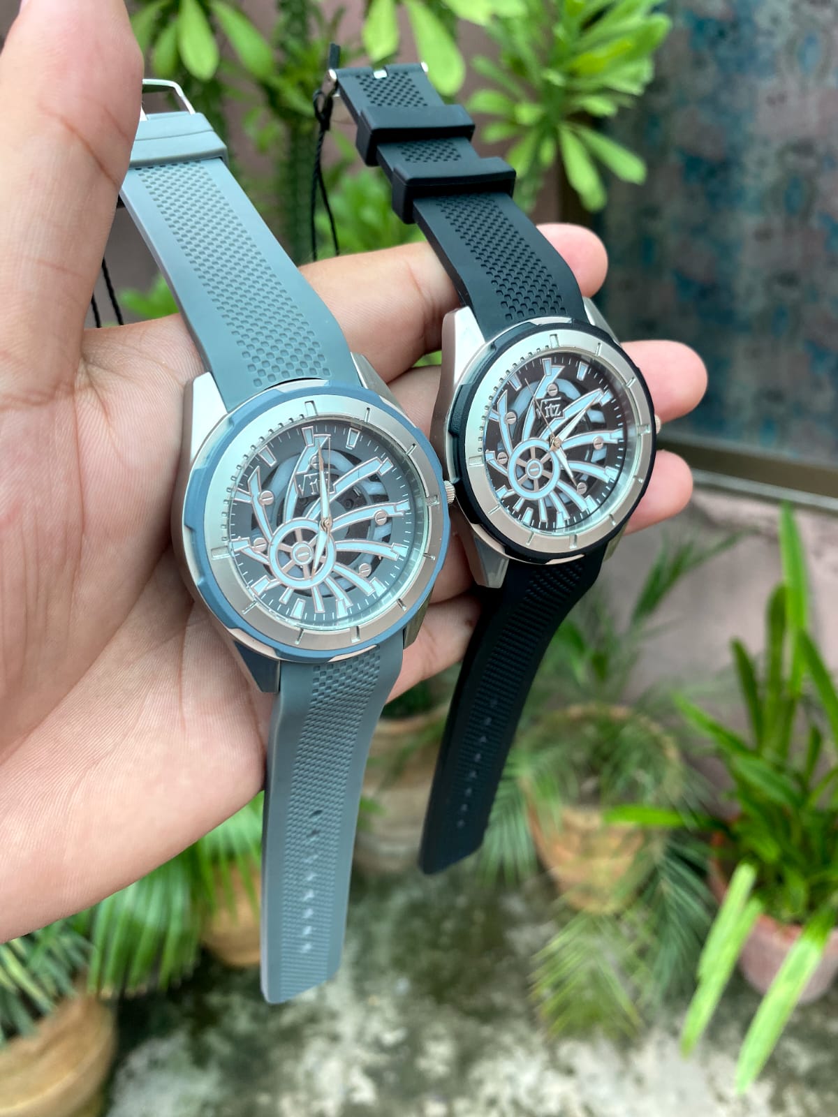 Luxury Sports watch in leather band