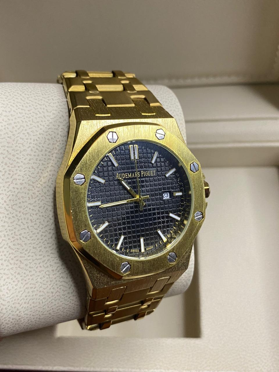 Audemars Piguet Royal Oak Style Men's Gold Watch
