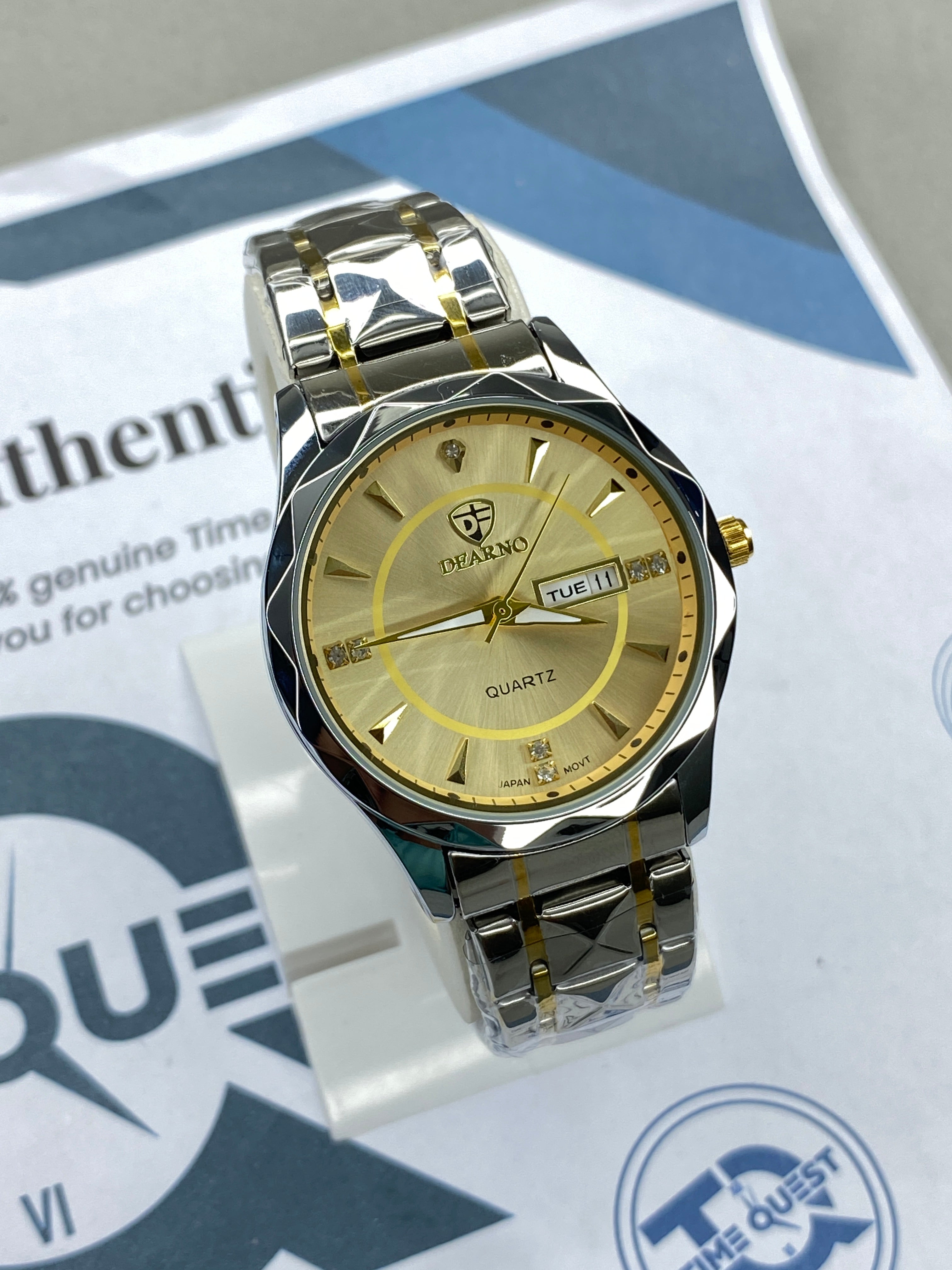 Dearno Prism Design Luxury Chain Watch For Men