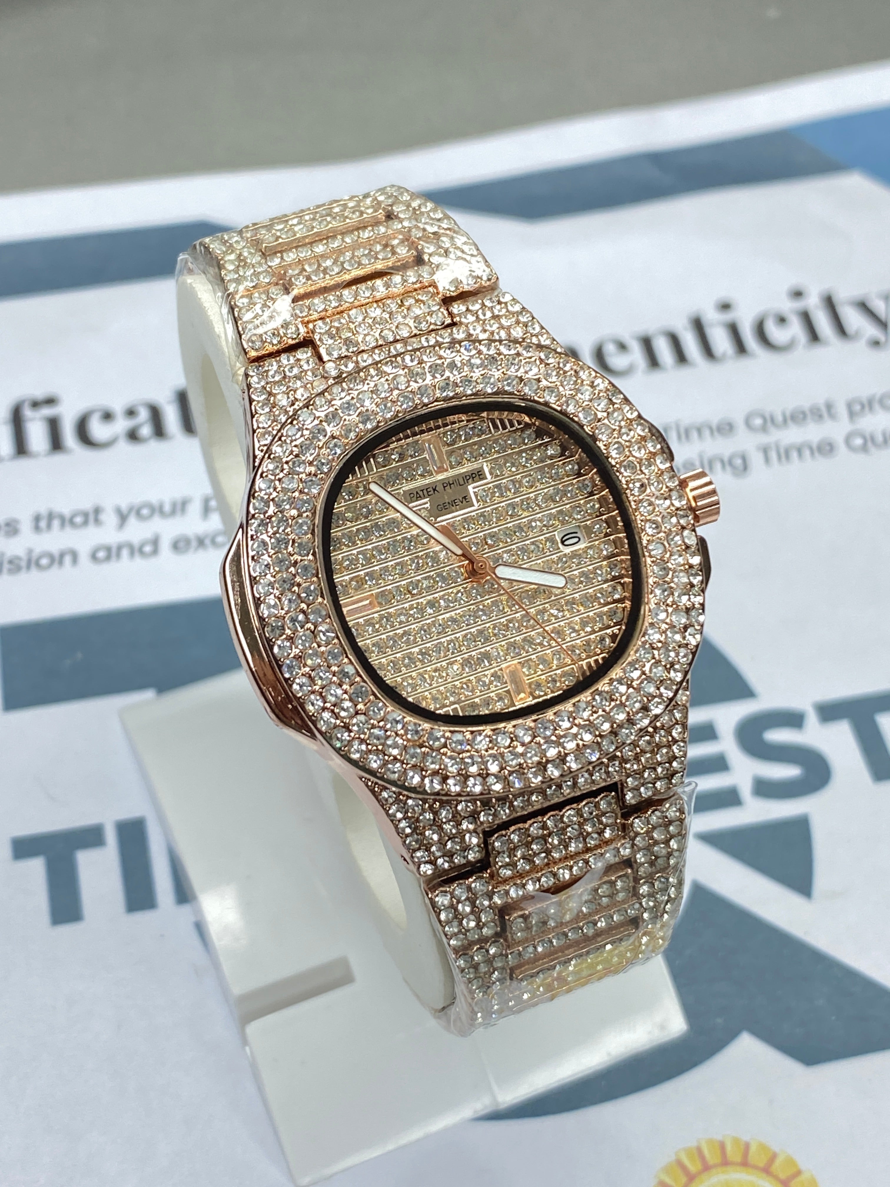 PP - Geneve Iced Out Luxury Chain Watch