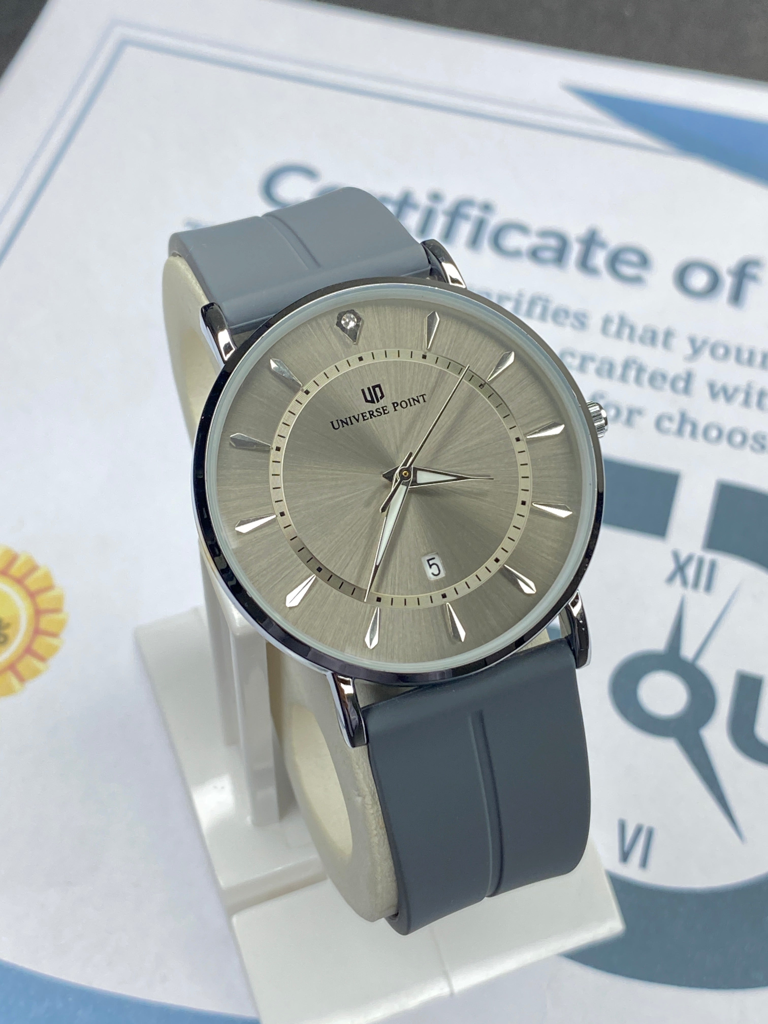 Universe Point Magnetic Lock & Silicone Straps Watch