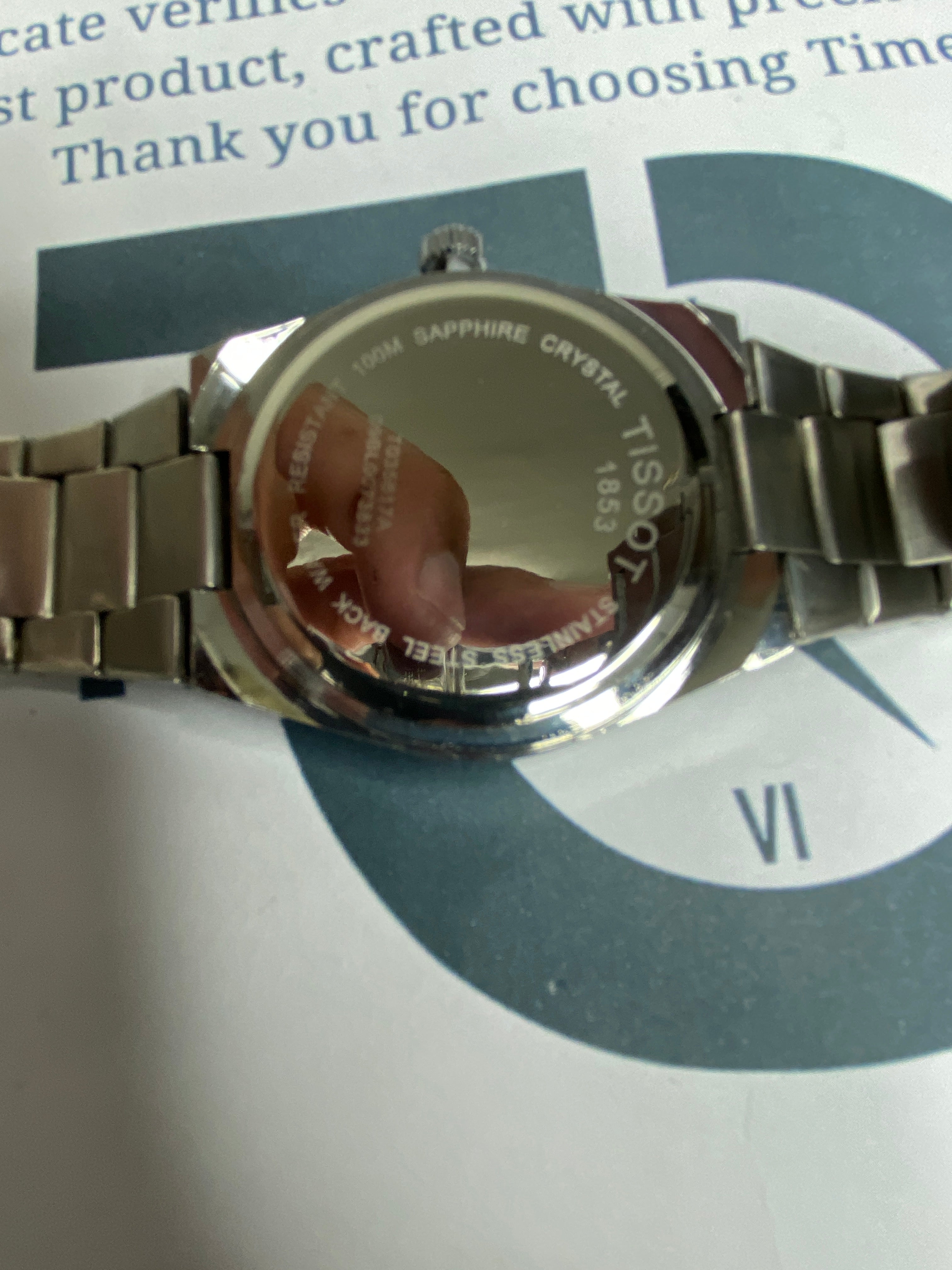 TIS-1853 PRX Swiss Made Date Display Watch with Stainless Steel Strap