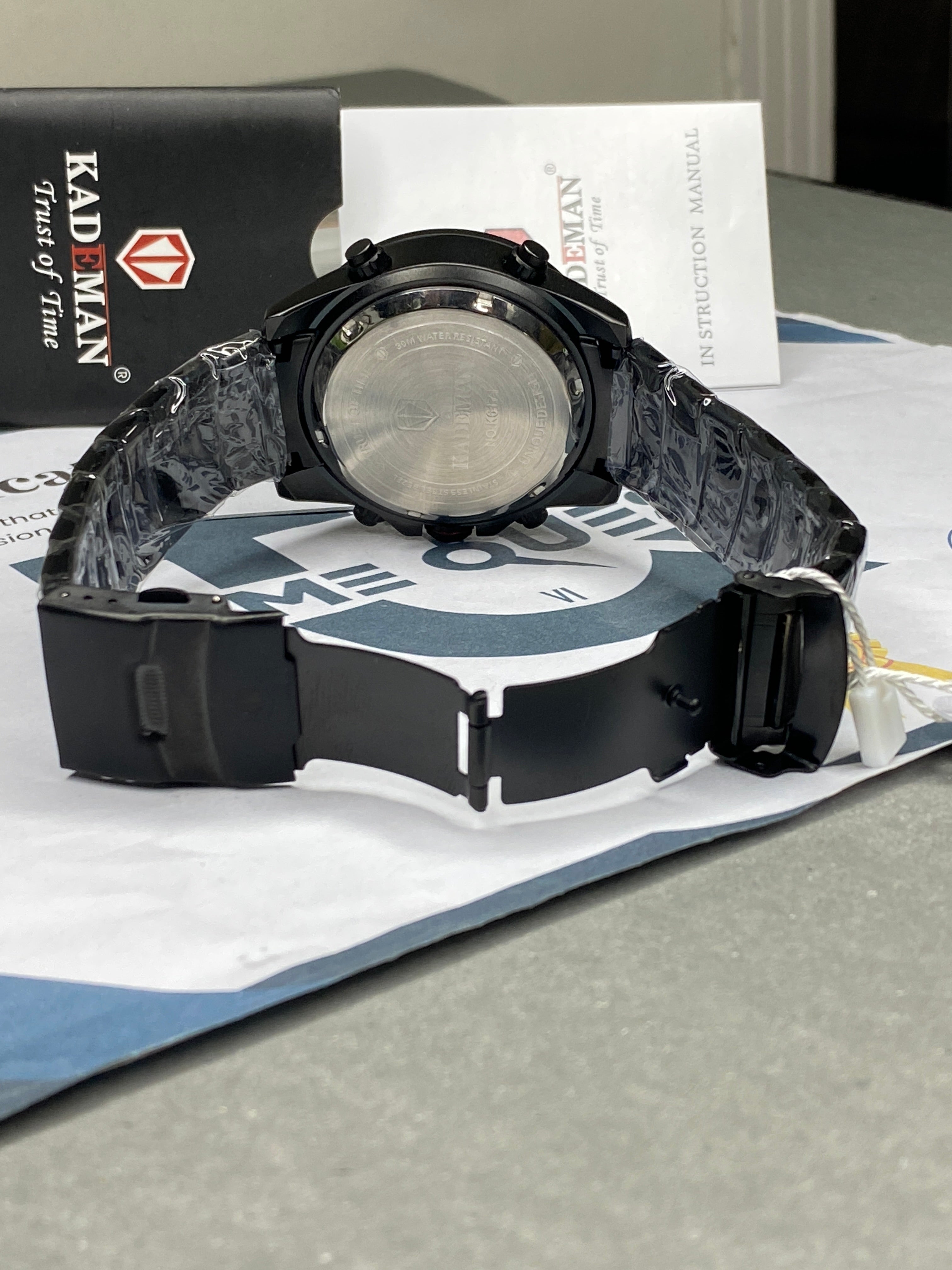 KADEMAN-K6171 Analog & Digital Time Stainless Steel Made Watch For Men