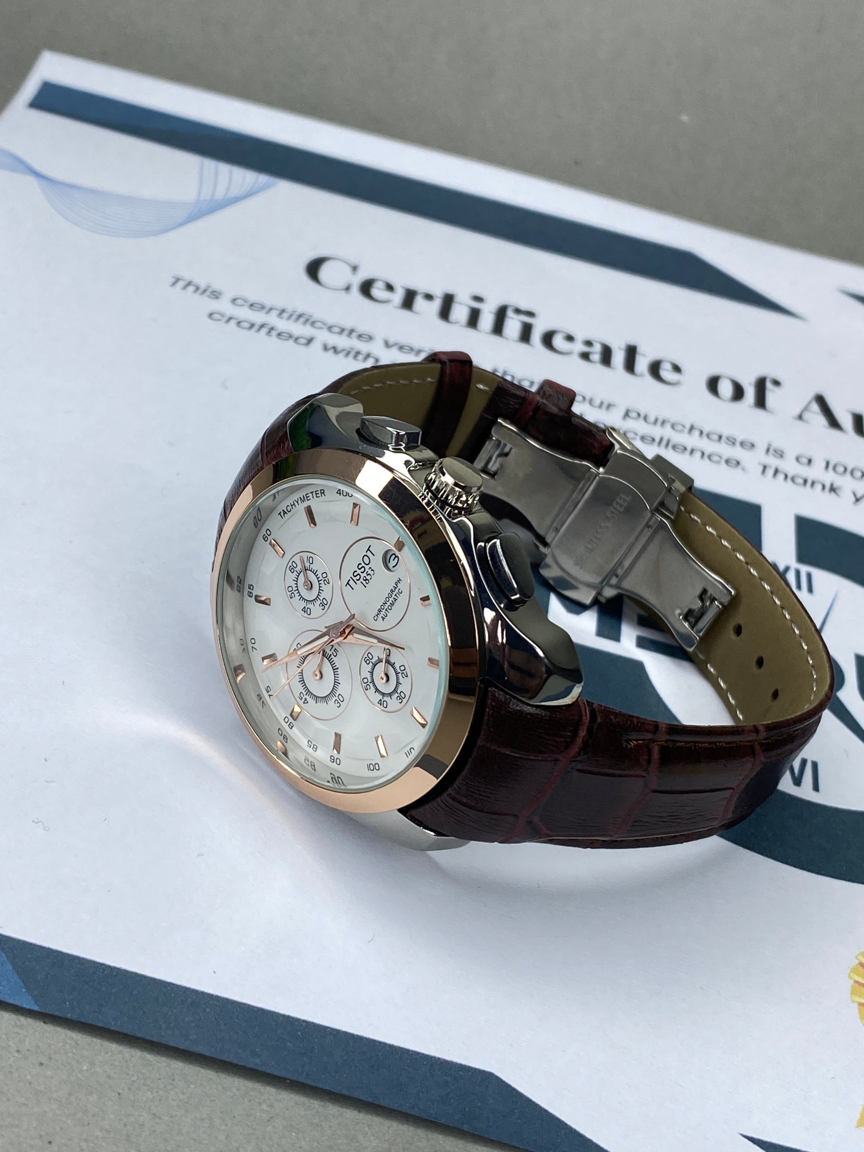 Tis-1853 Chronograph Watch With Master Lock