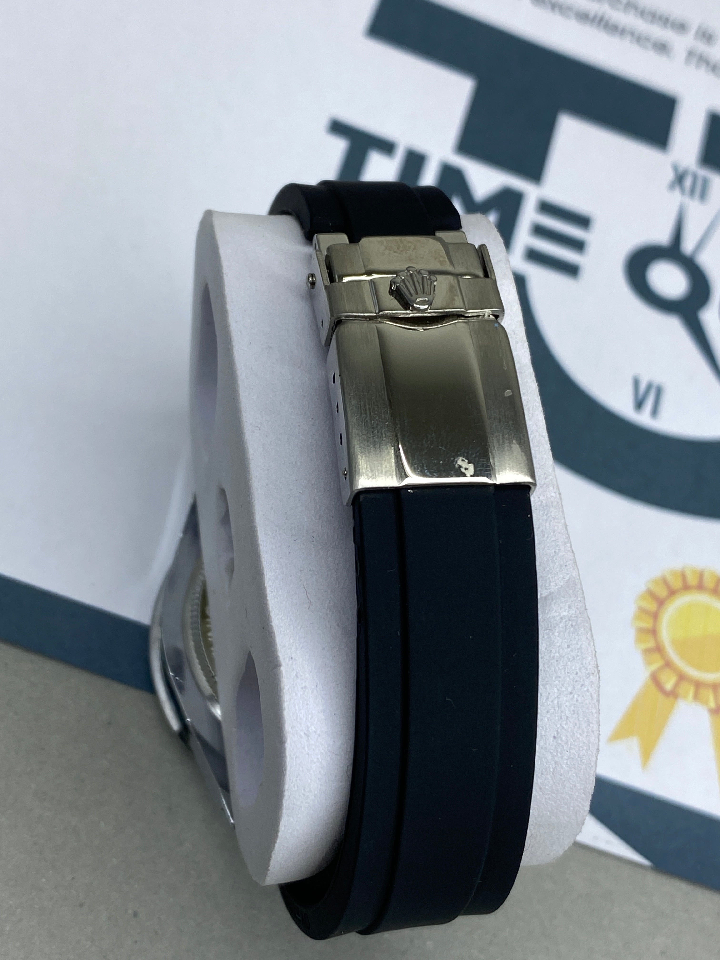 Luxury Yacht Master Oyster Rubber Straps Watch With Master Lock
