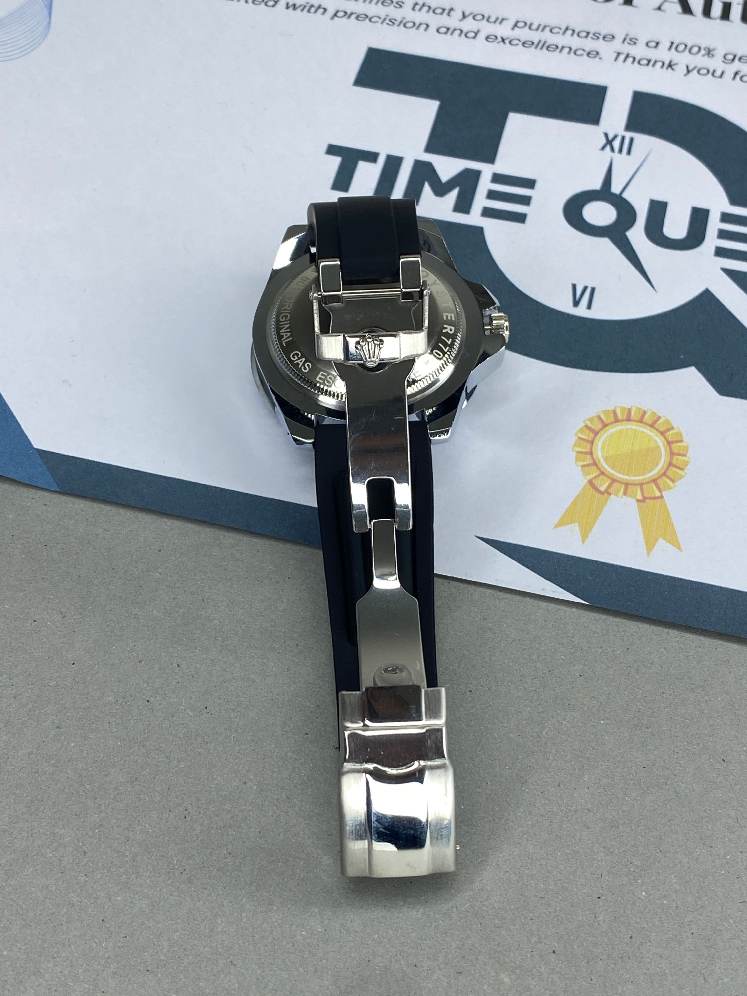 Luxury Yacht Master Oyster Rubber Straps Watch With Master Lock