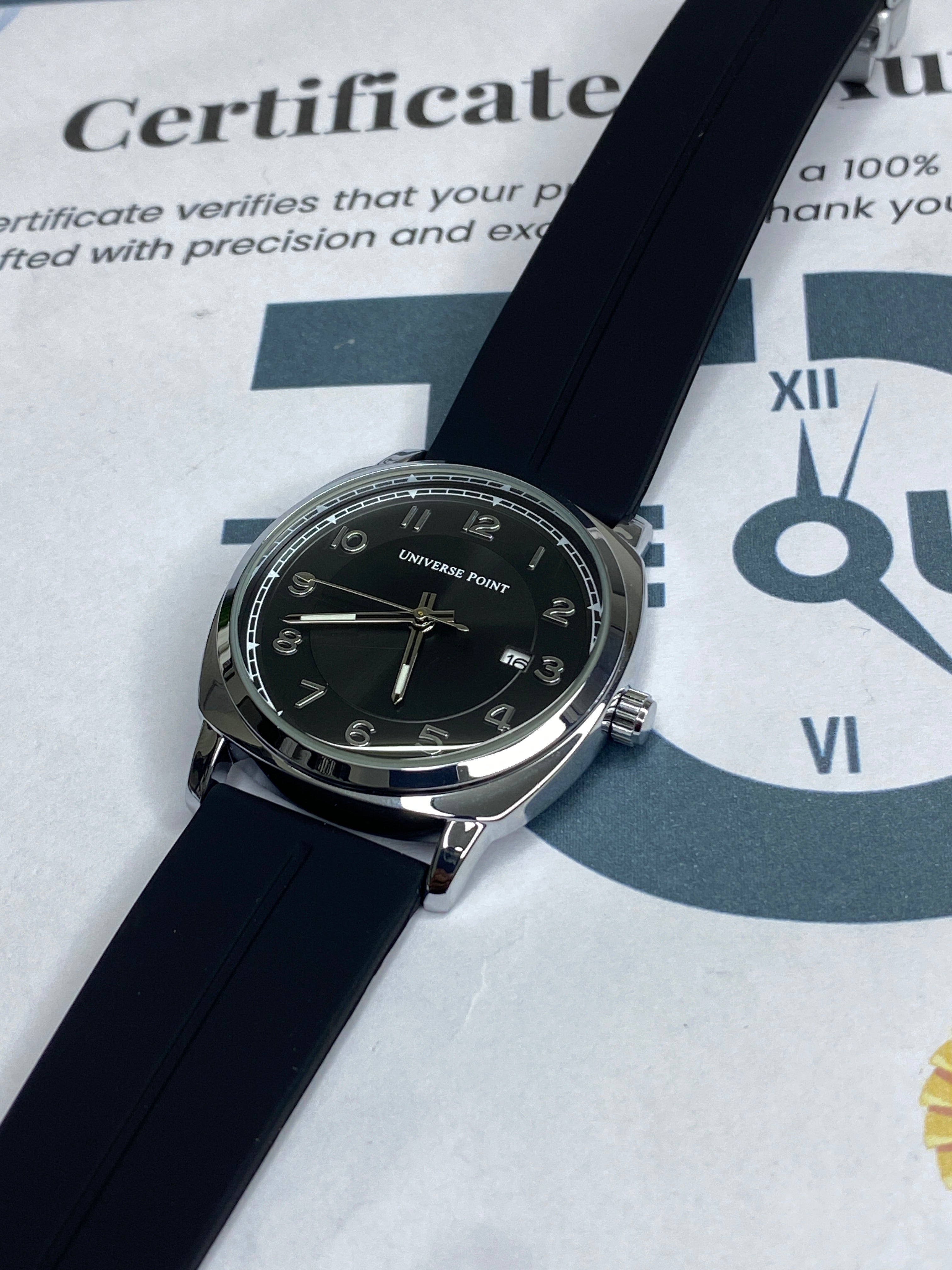 Universe Point Slim Design Magnetic Lock & Silicone Straps Watch