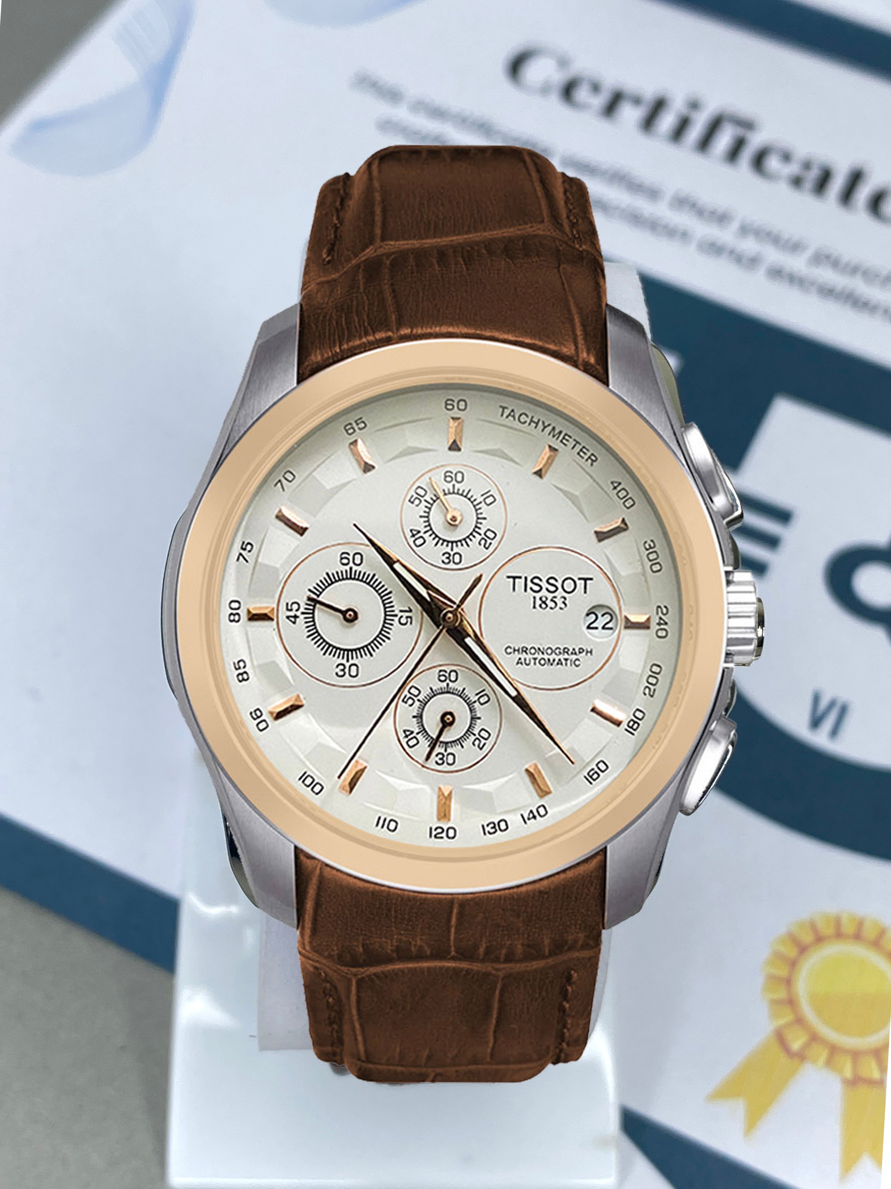 Tis Chronograph Working Straps Watch With Master Lock